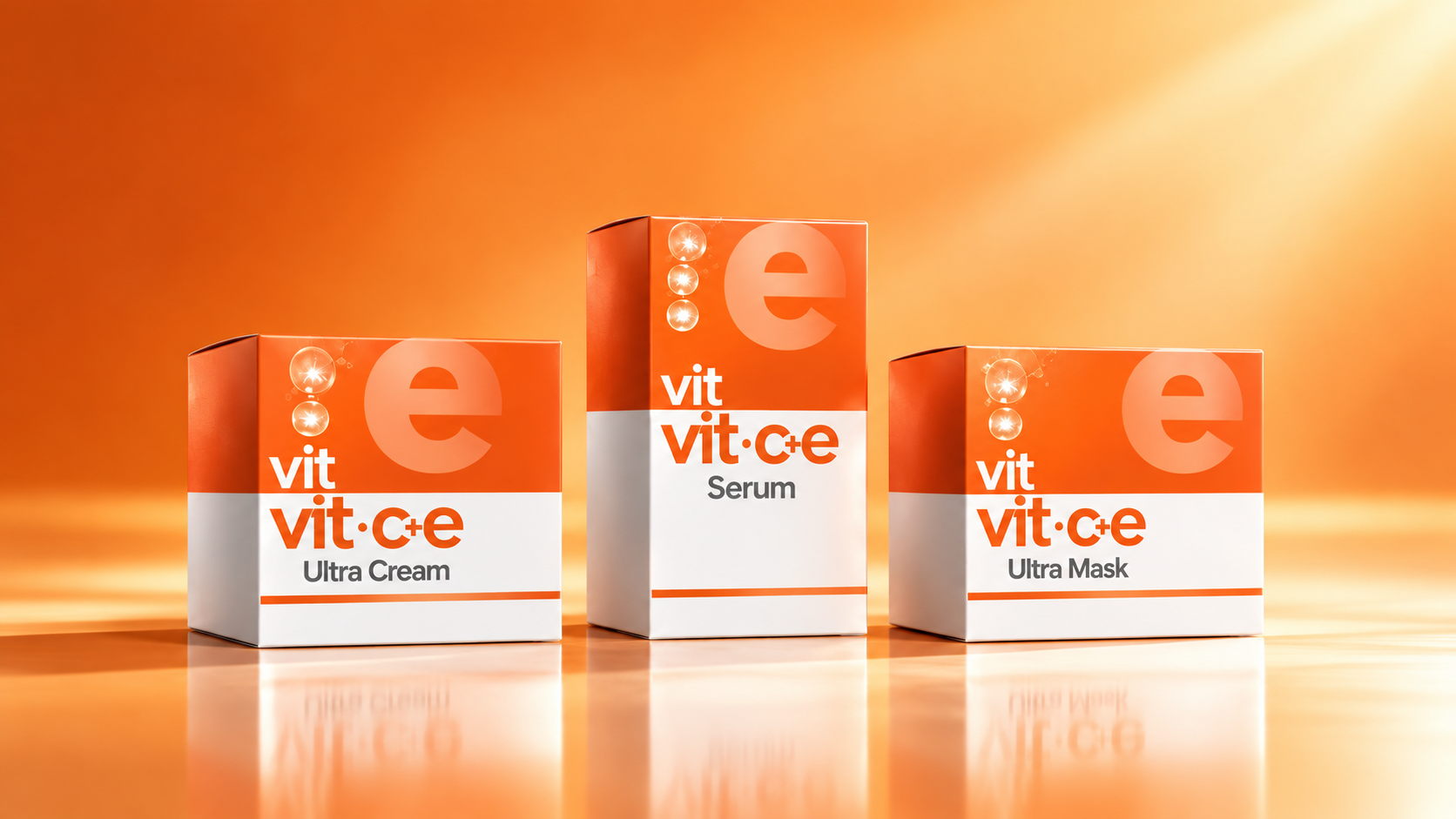 Vit Vit C+E Advanced Radiance Range Packaging Showcase