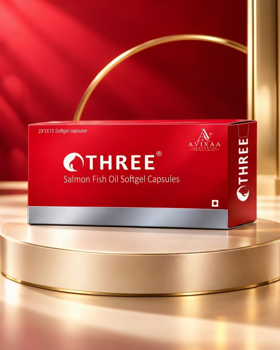 THREEÂ® Salmon Fish Oil Softgels